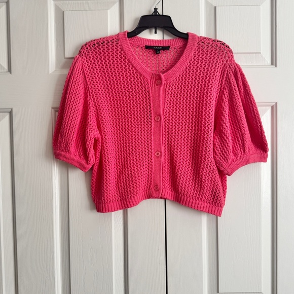 New TOCCIN Hot Pink Knit Sweater. Size: L - Picture 4 of 11